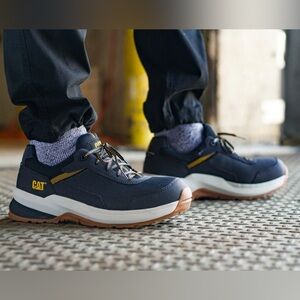 CAT Caterpillar Navy/White Waterproof Sneakers